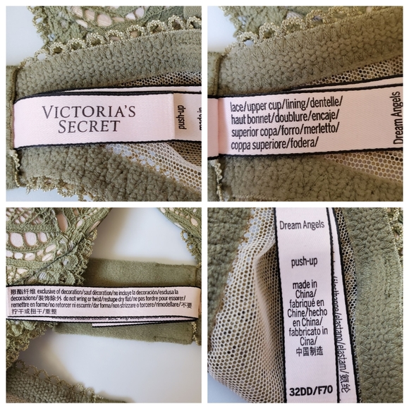Victoria's Secret Dream Angels Lace Bra Push Up Bra 32DD - Picture 10 of 10